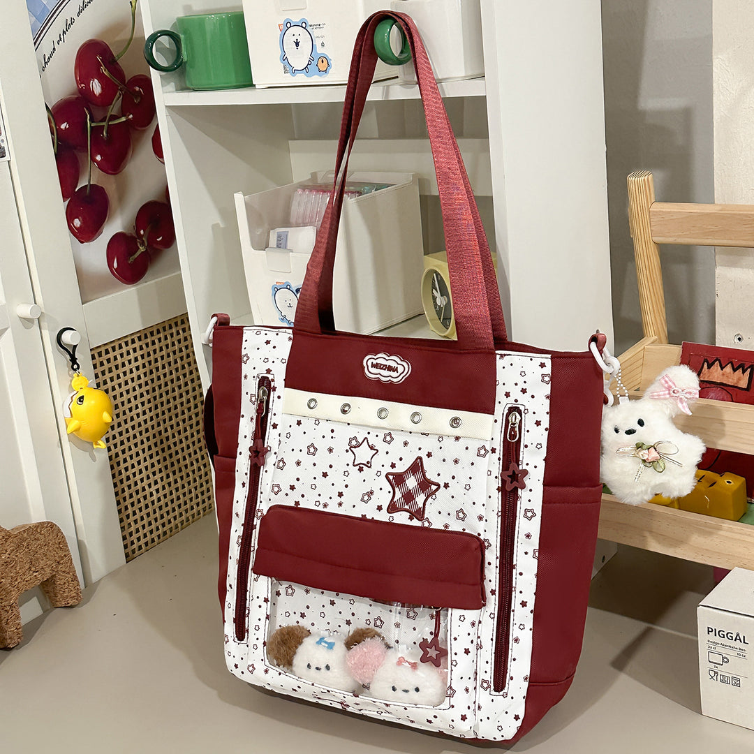 Transparent Pocket Backpack Kalsten