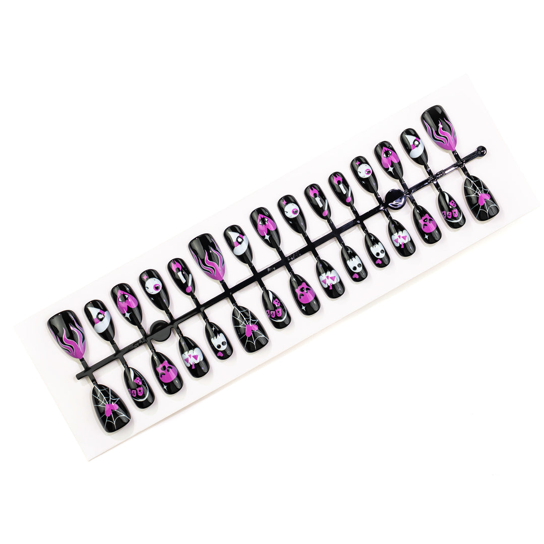 Halloween-Themed Press-On Nail Decorations