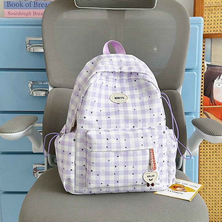 Stylish Checkered Mini Backpack Kalsten