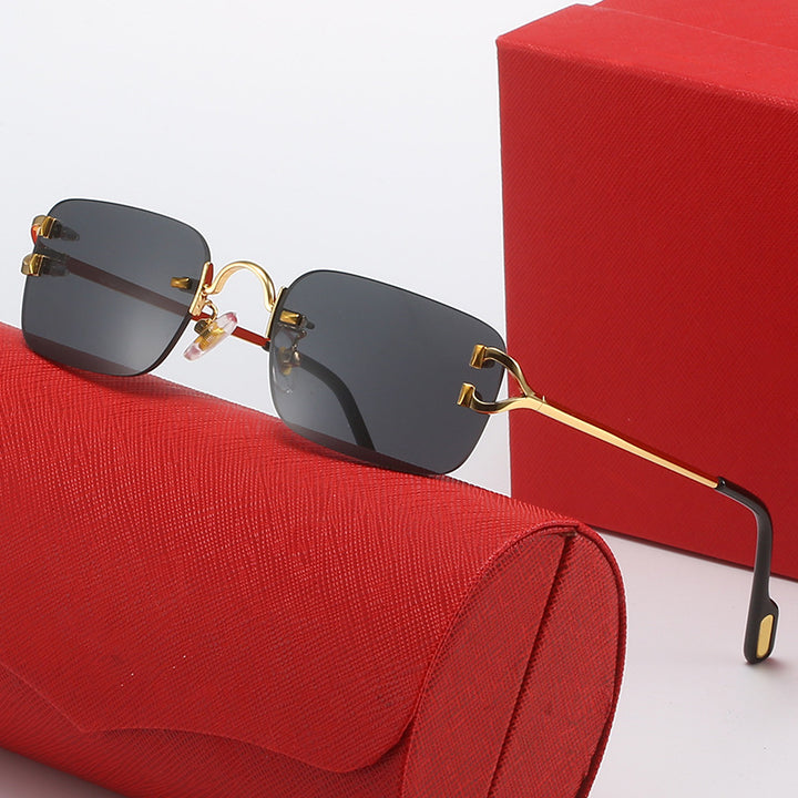 Ladies designer sunglasses with elegant metal frame and polarized lenses Kalsten