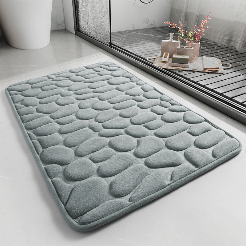 Cushioned Pebble Design Bath Mat