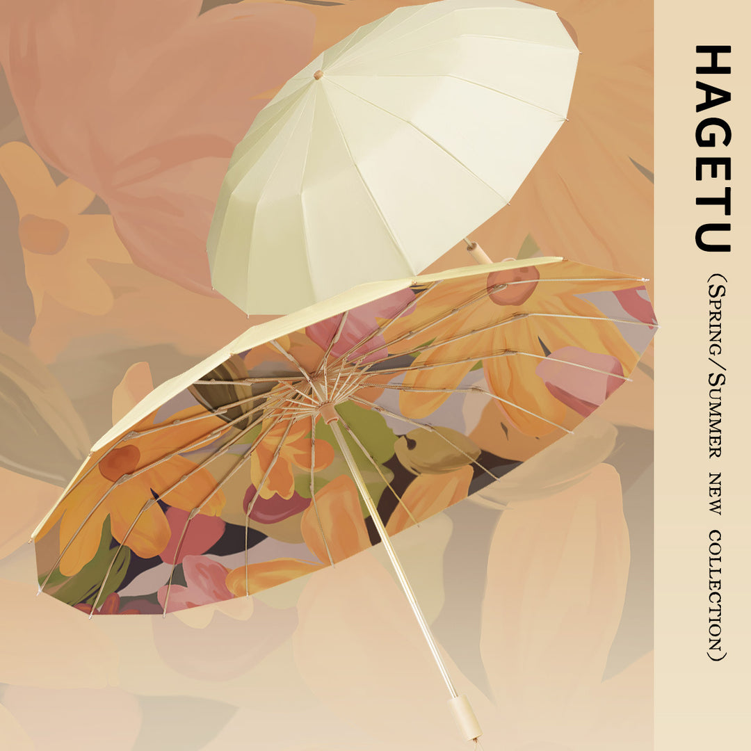 Ladies' sunshade in floral design Kalsten