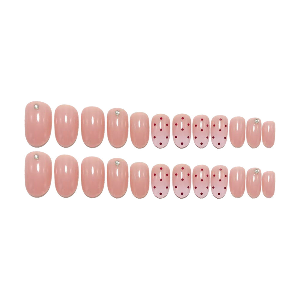 Trendy Polka Dot Design Artificial Nails Kalsten