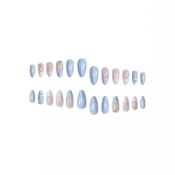 Artistic Ocean-Inspired Acrylic Nail Enhancements Kalsten