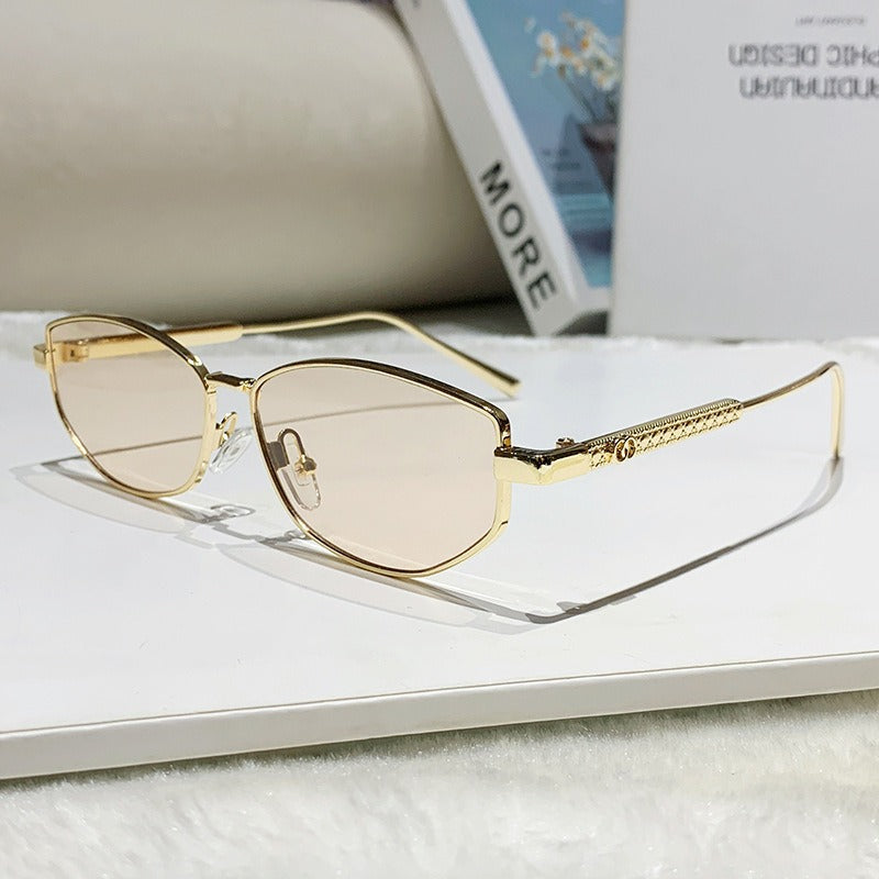 Women's elegant sunglasses with sparkling metal frame Kalsten