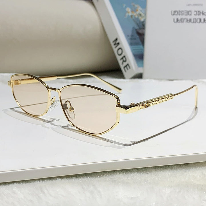 Women's elegant sunglasses with sparkling metal frame Kalsten