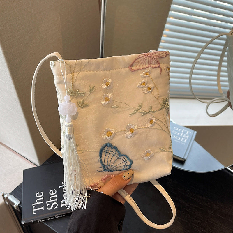 Elegant Embroidered Crossbody Bag