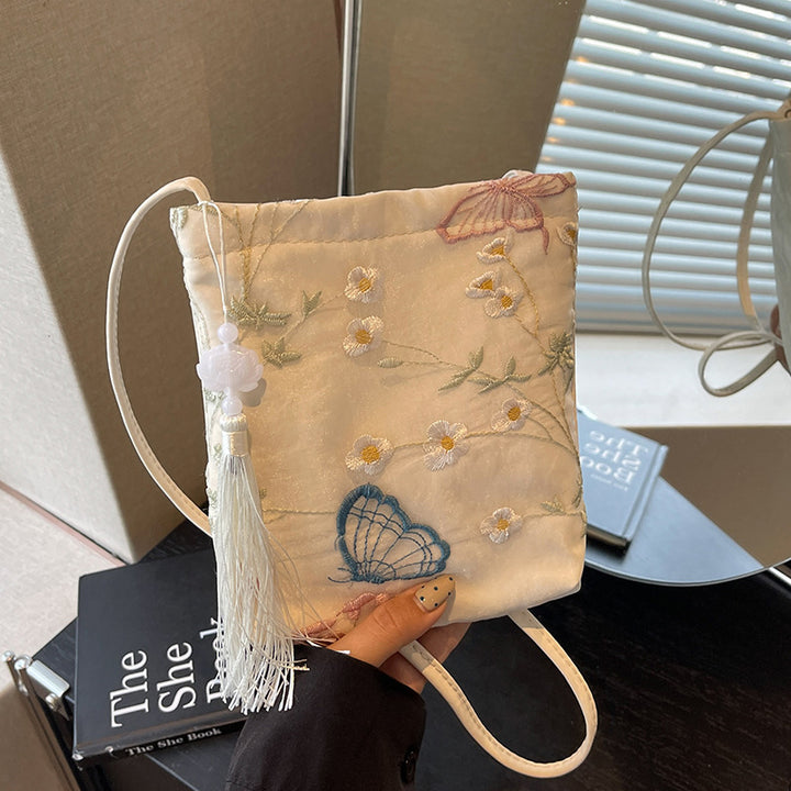 Elegant Embroidered Crossbody Bag