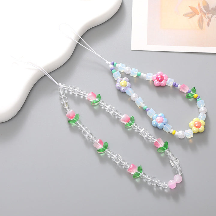 Floral Beaded Eyewear Holder Kalsten