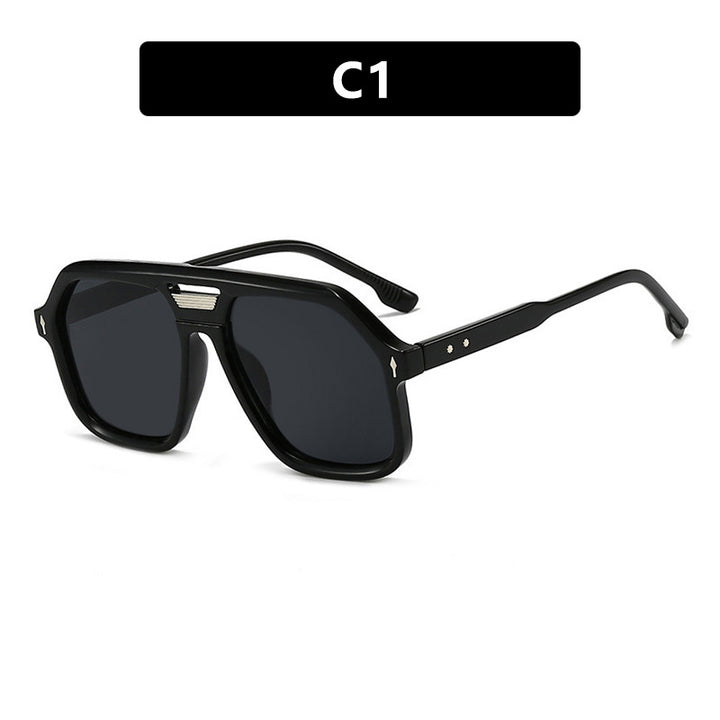 Women's oversized sunglasses with polygonal frame and UV protection Kalsten