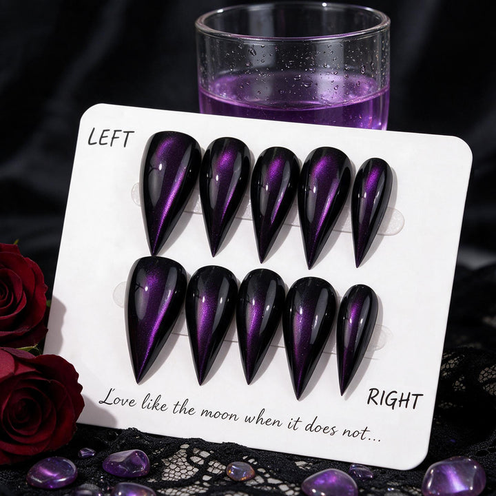 Premium Cat-Eye Press-On Nail Set