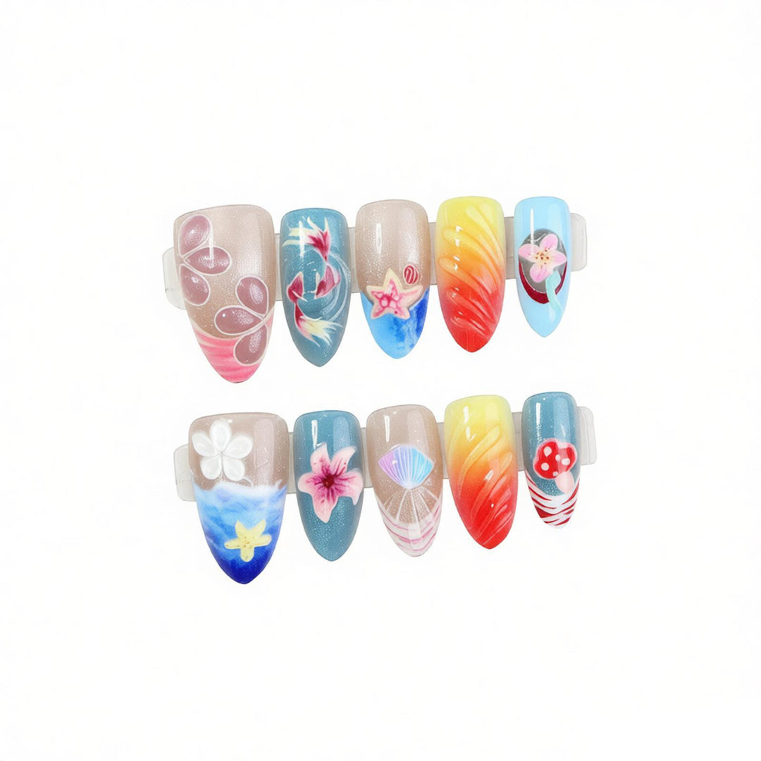 Artistic Coastal Nail Design Kalsten