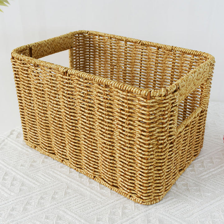 Handcrafted Natural Wicker Storage Basket Kalsten