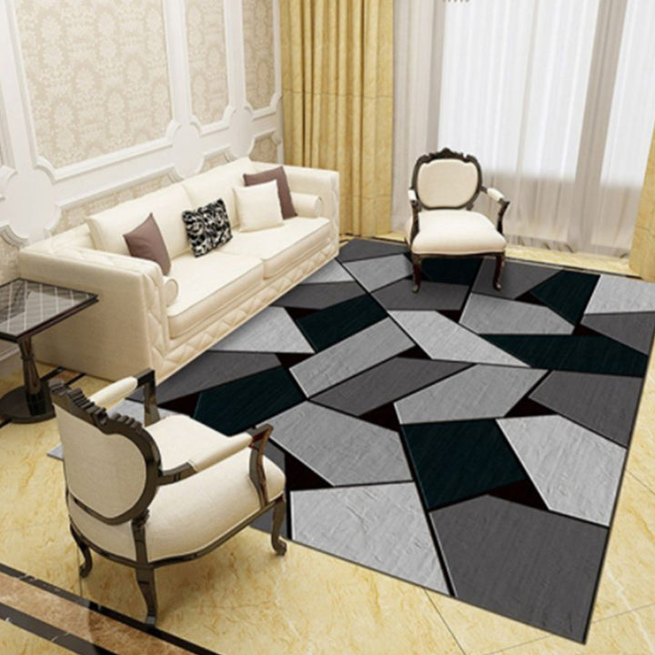 Marble-Patterned Area Rug Kalsten