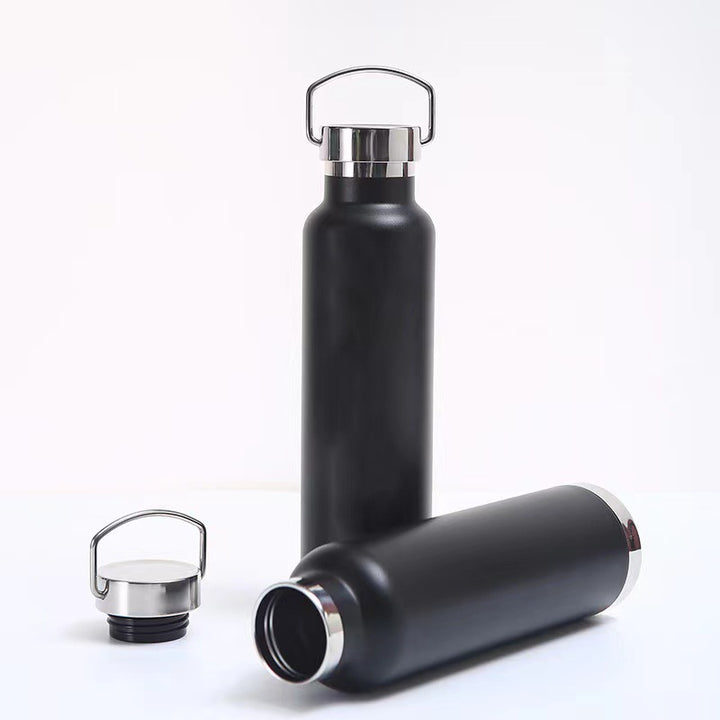 Double-Wall Vacuum Insulated Stainless Steel Water Bottle With Twist-Lock Carry Lid