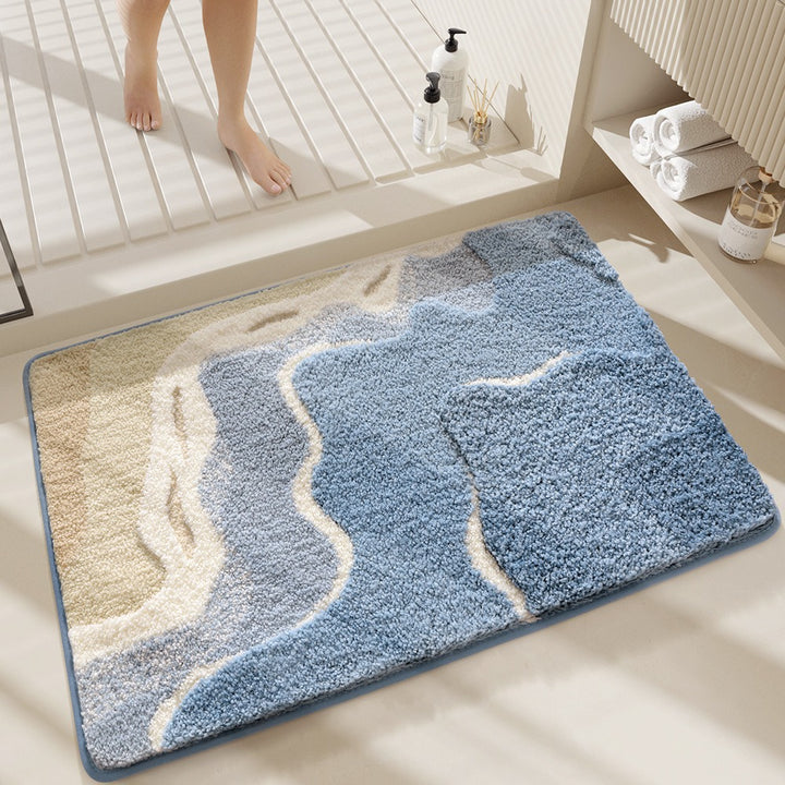 Shamrock-Themed Plush Bath Mat