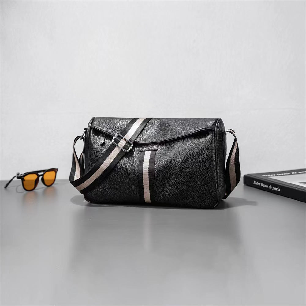 Versatile Leather Messenger Bag