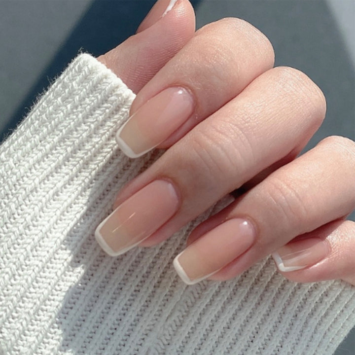 Artful Gel Nails with Elegant French Tip Kalsten