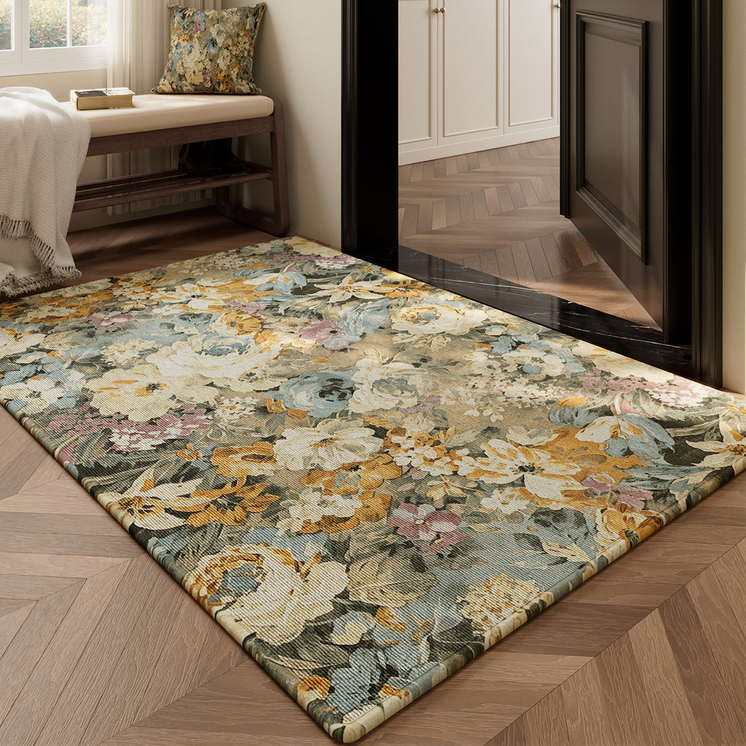 Floral Design Area Rug