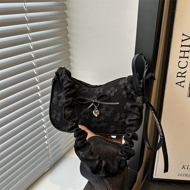 Elegant Floral Embellished Shoulder Bag Kalsten