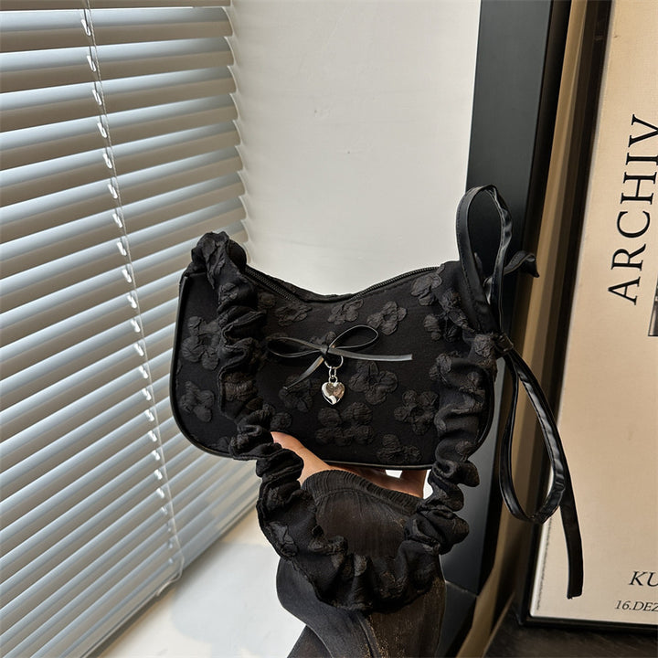 Elegant Floral Embellished Shoulder Bag Kalsten