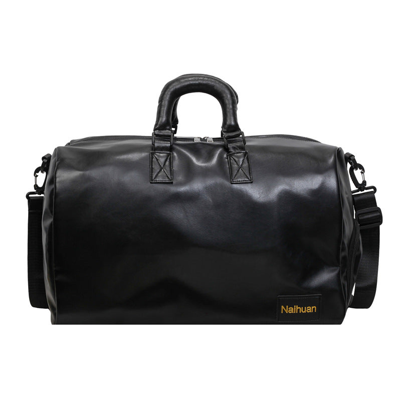 Premium Leather Travel Duffel Bag