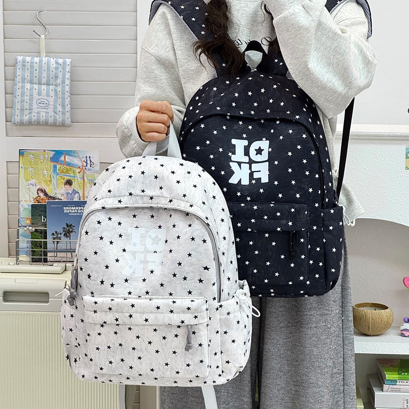Star Print Casual Backpack Kalsten