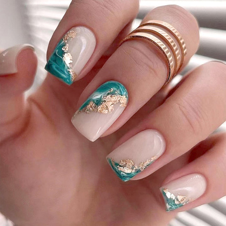Elegant Floral Bow Press-On Nail Tips Kalsten