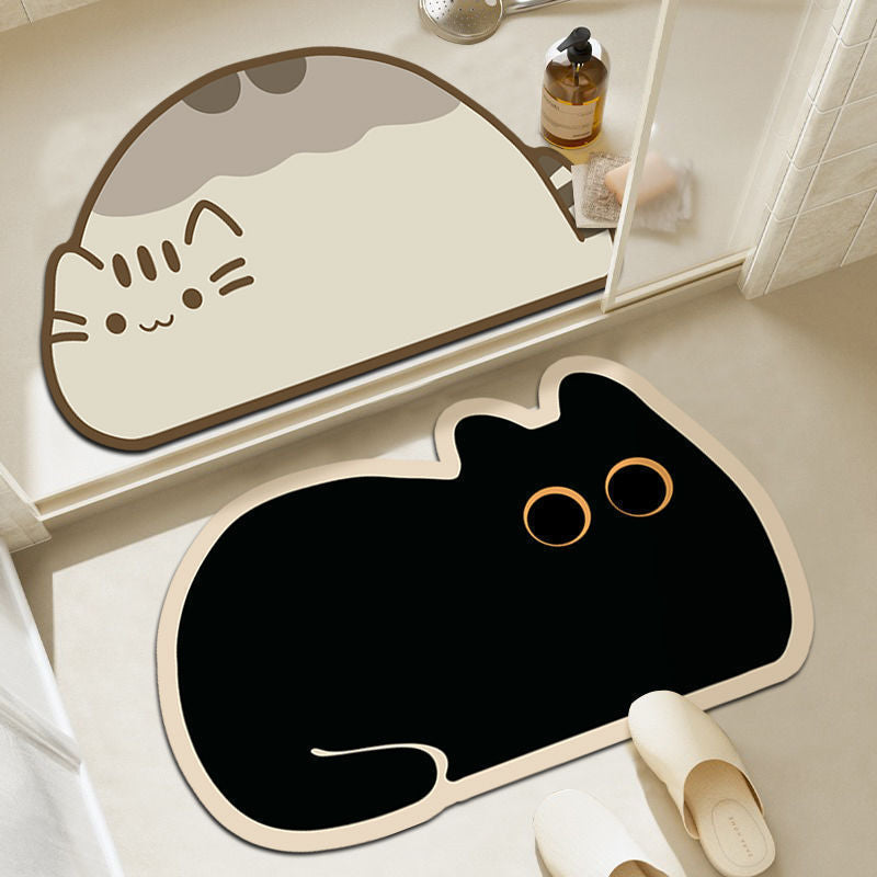 Fun Cat-Themed Decorative Floor Mat Kalsten