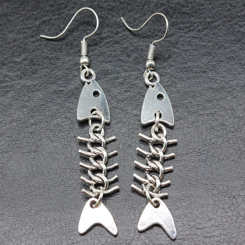 Creative Fishbone Dangle Earrings Kalsten