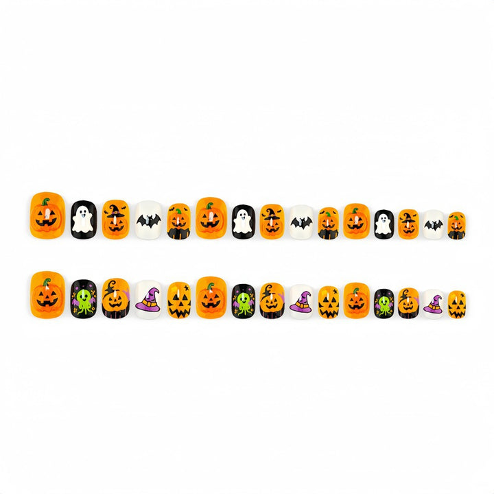 Artificial nails with spooky Halloween designs Kalsten
