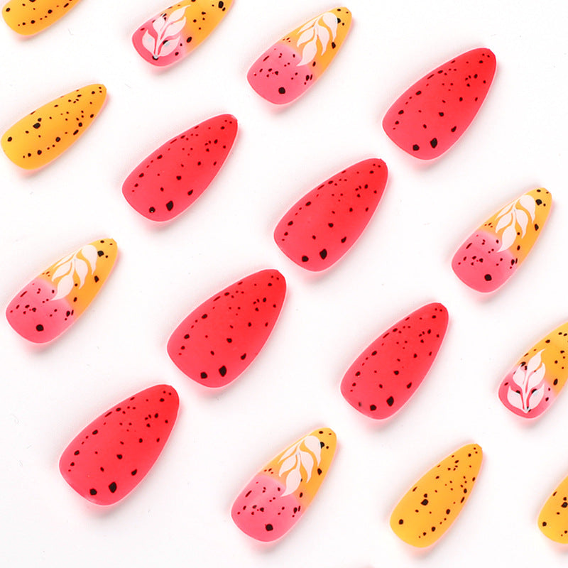 Artificial nail art with floral ombre design Kalsten