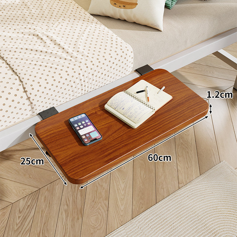 Clamp-On Floating Bedside Shelf with Bamboo Top and Slim Profile