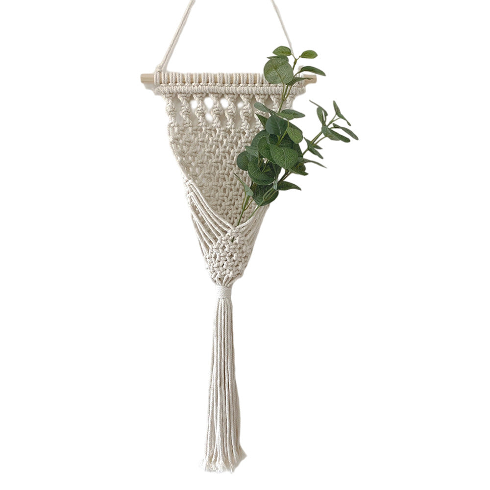 Decorative Macrame Wall Hanging with Elegant Fringed Tassels Kalsten