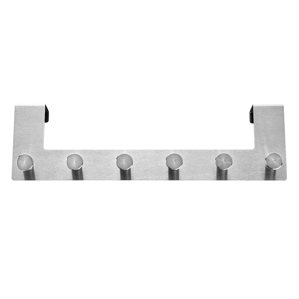 Wall-mounted stainless steel coat rack with five hooks Kalsten