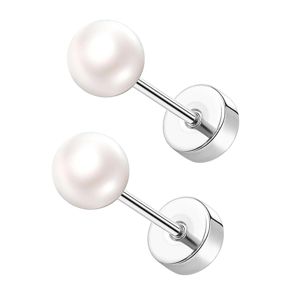 Elegant Pearl Stud Earrings Kalsten