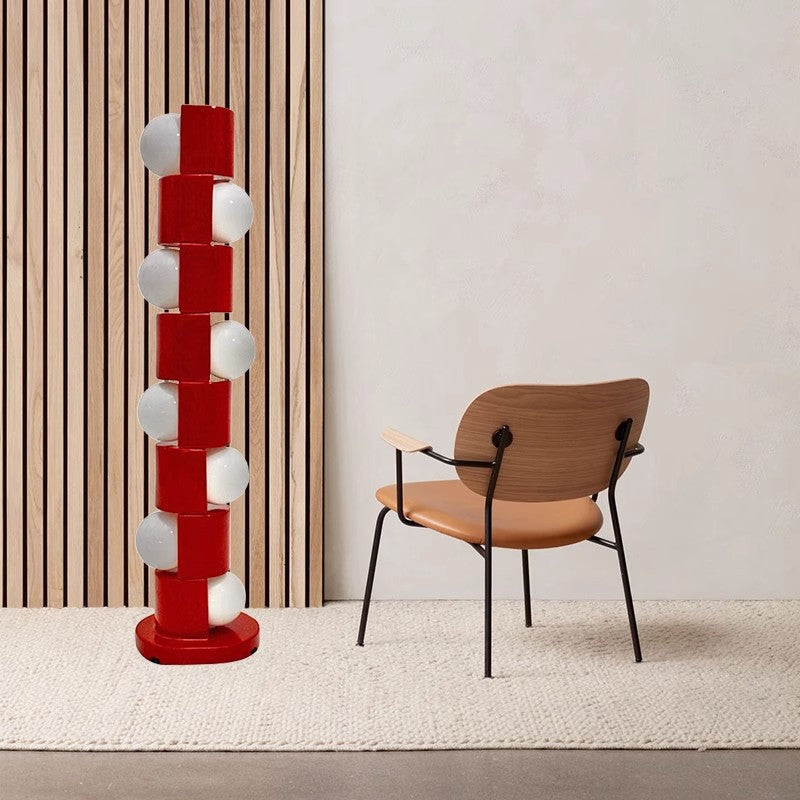 Sculptural Floor Lamp with Elegant Globe Design