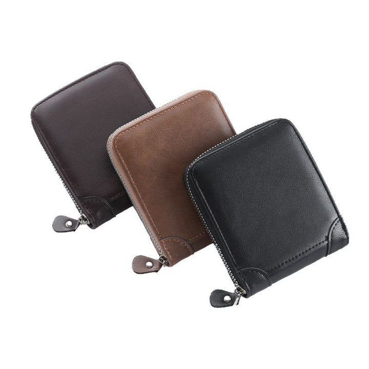 Compact Zip Leather Wallet Kalsten