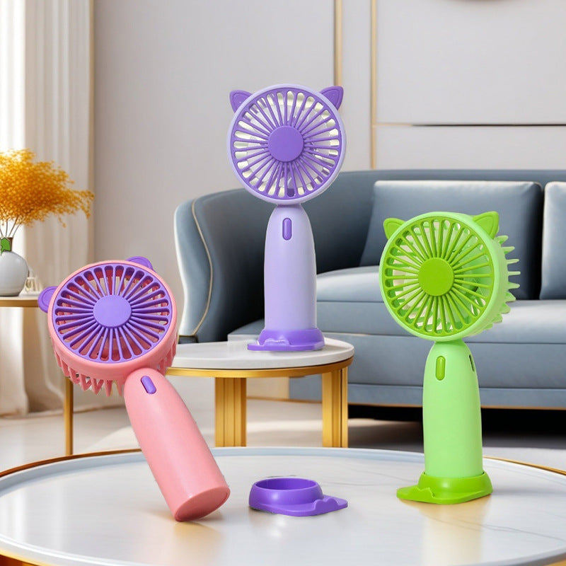Ladies portable mini handheld fan with cat ears Kalsten