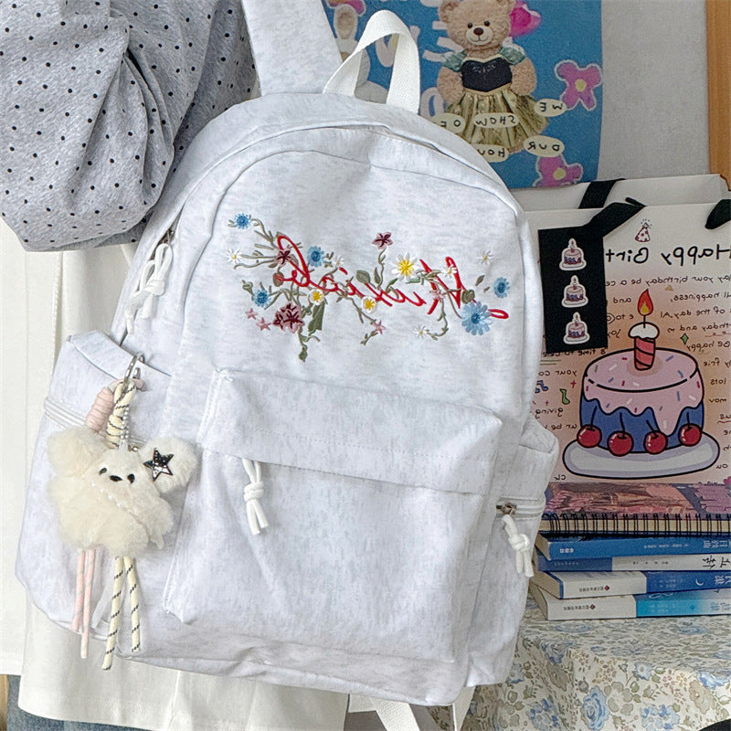 Stylish Embroidered Multi-Pocket Backpack Kalsten
