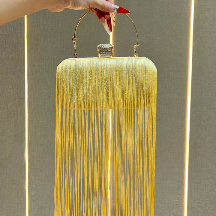 Fringe Detail Evening Clutch