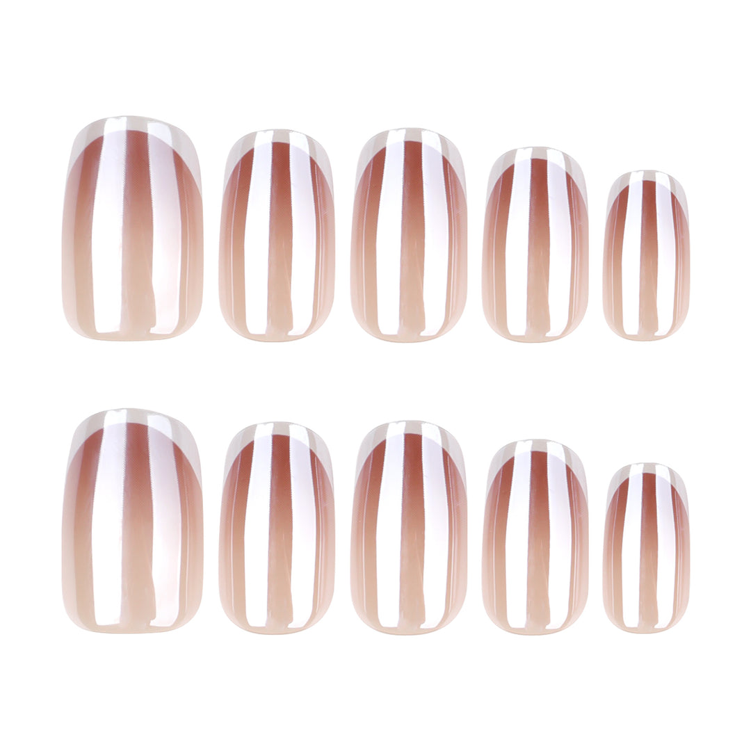 Artistic manicure with elegant French tip Kalsten