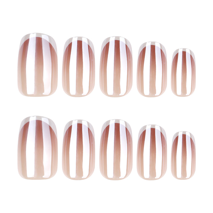 Artistic manicure with elegant French tip Kalsten