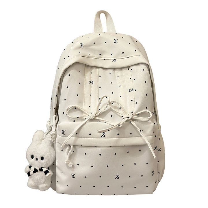Fun Polka Dot Patterned Backpack