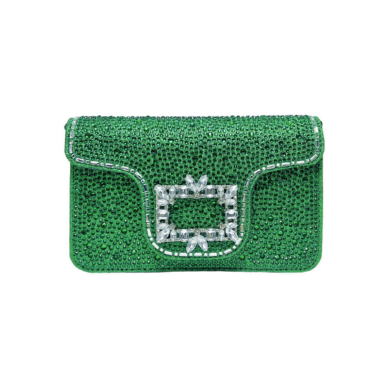 Sparkling Crystal-Embellished Evening Clutch