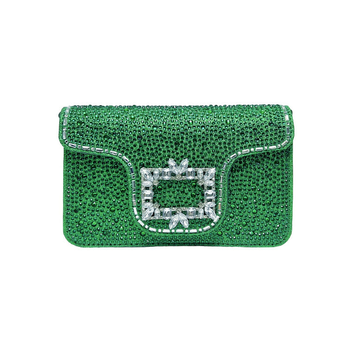 Sparkling Crystal-Embellished Evening Clutch