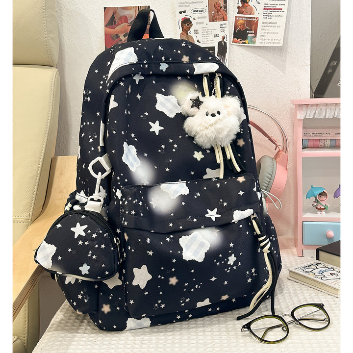 Cartoon-Embellished Casual Backpack Kalsten