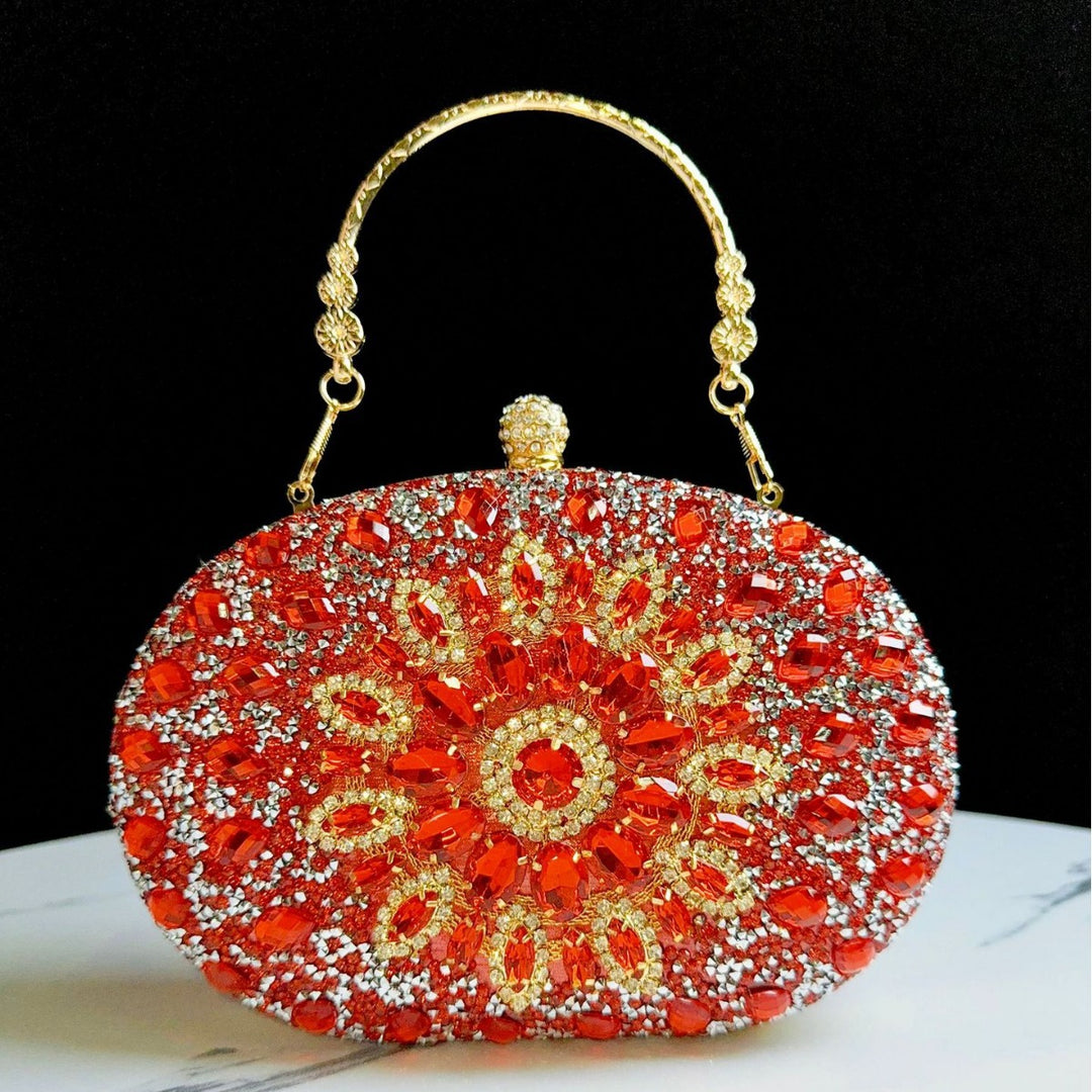 Decorative Bejeweled Evening Handbag