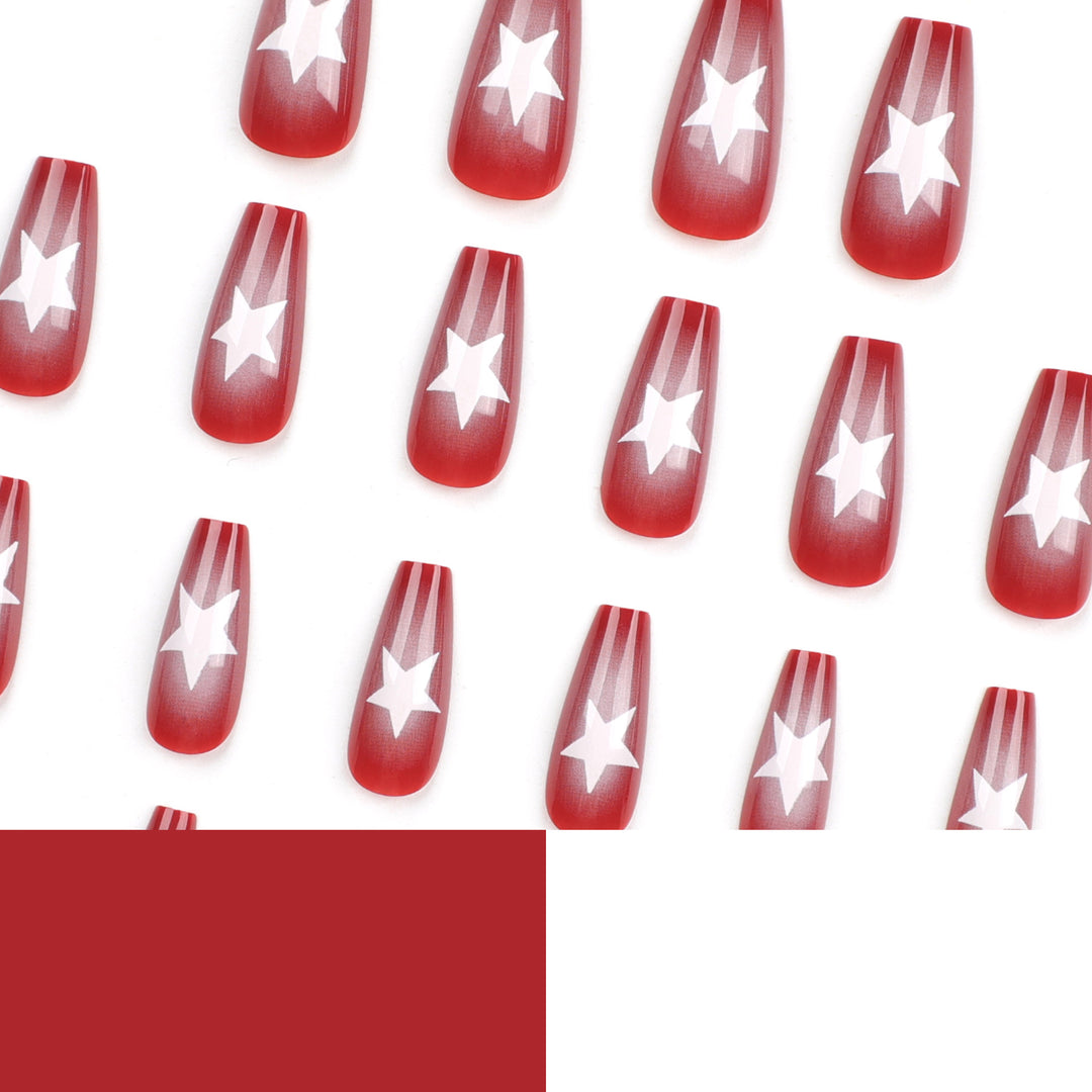 Artful Nail Art with Star Pattern Kalsten