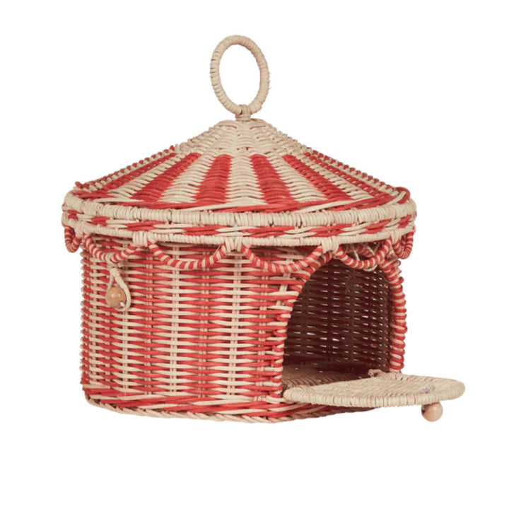 Playful cat basket in circus design Kalsten